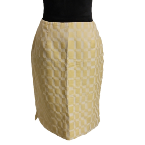 90s Vintage Retro Checkered Pencil Skirt Noviello-Bloom - Picture 1 of 8